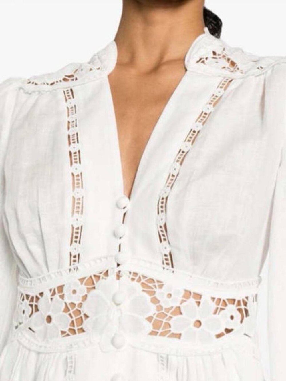 Zimmermann August Plunge Mini Dress – NWT ✨